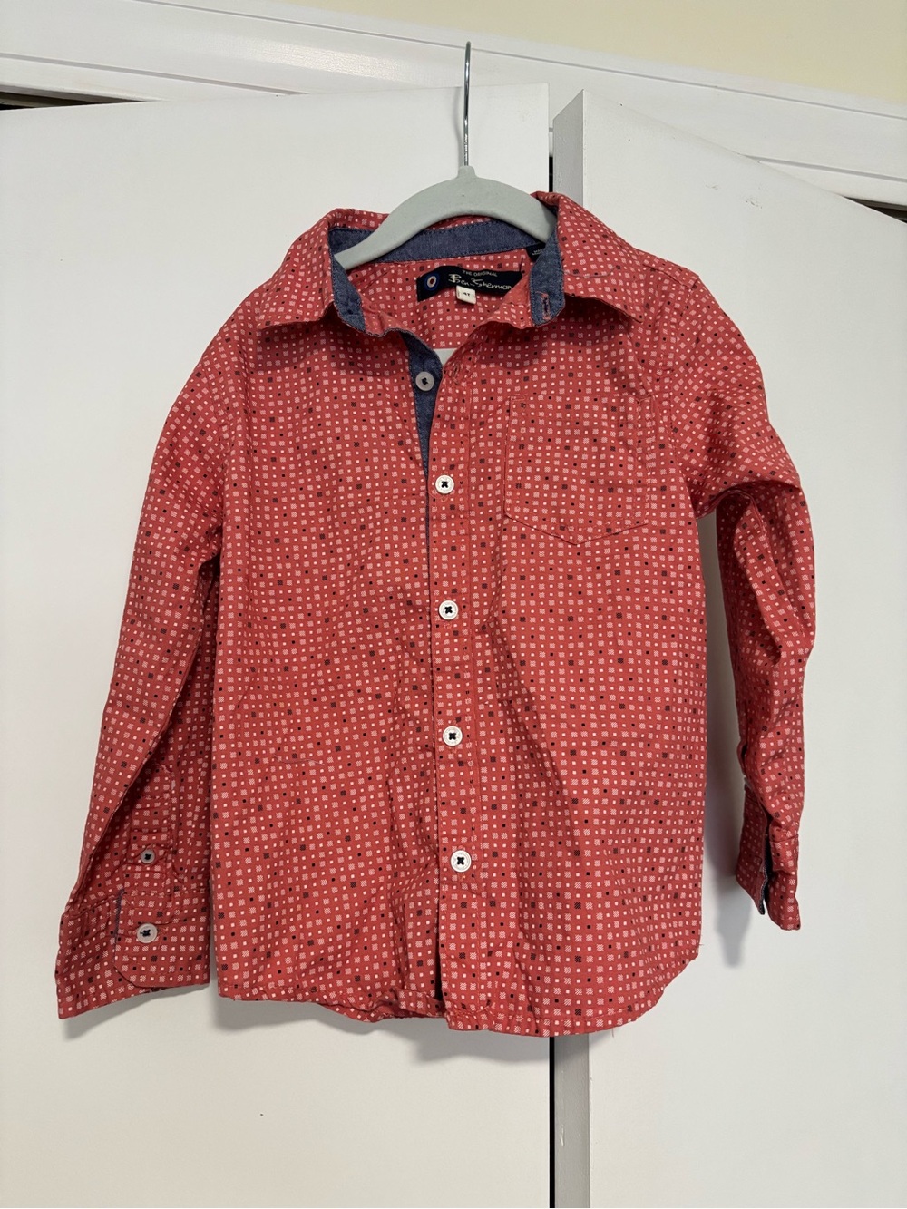 Ben Sherman 4T Patterned Long-Sleeve Button-Up Shirt
